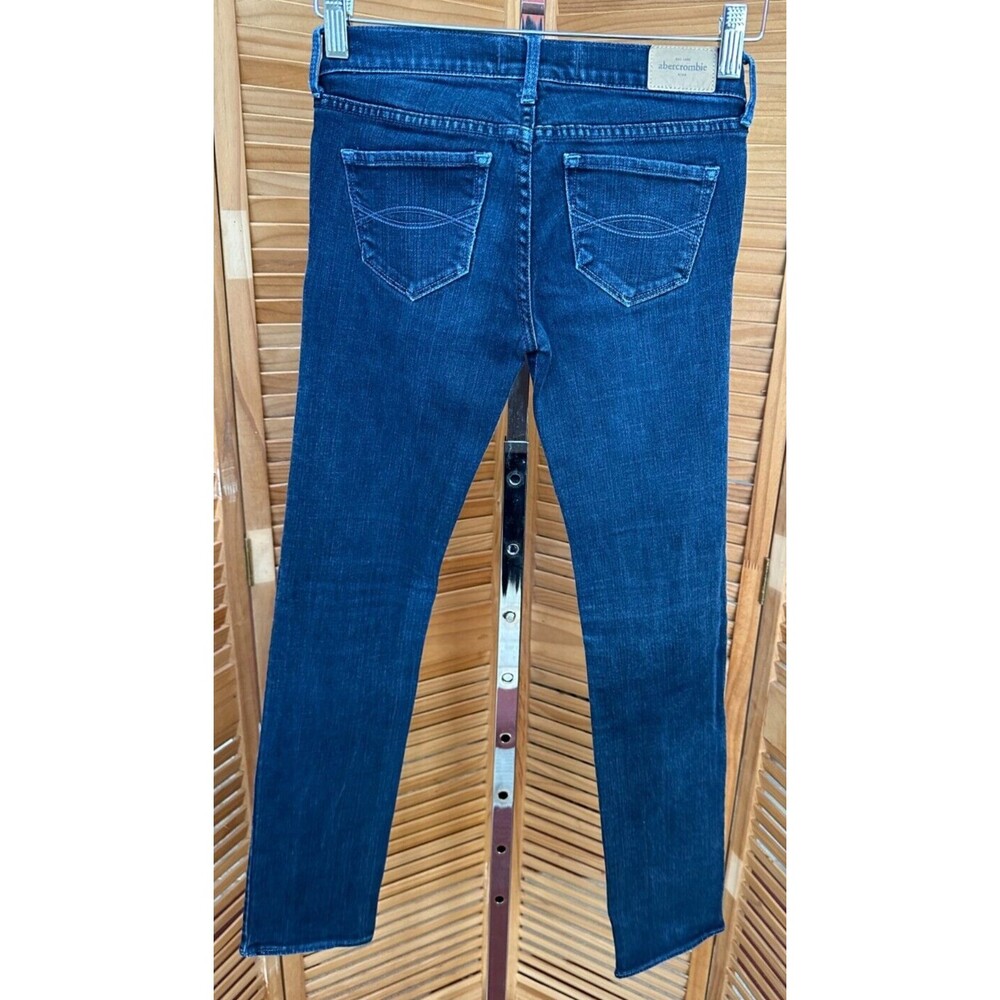 Abercrombie Kids Girls Maddy Stretch Denim Straight Leg Jeans Size 14 Slim - Picture 2 of 6